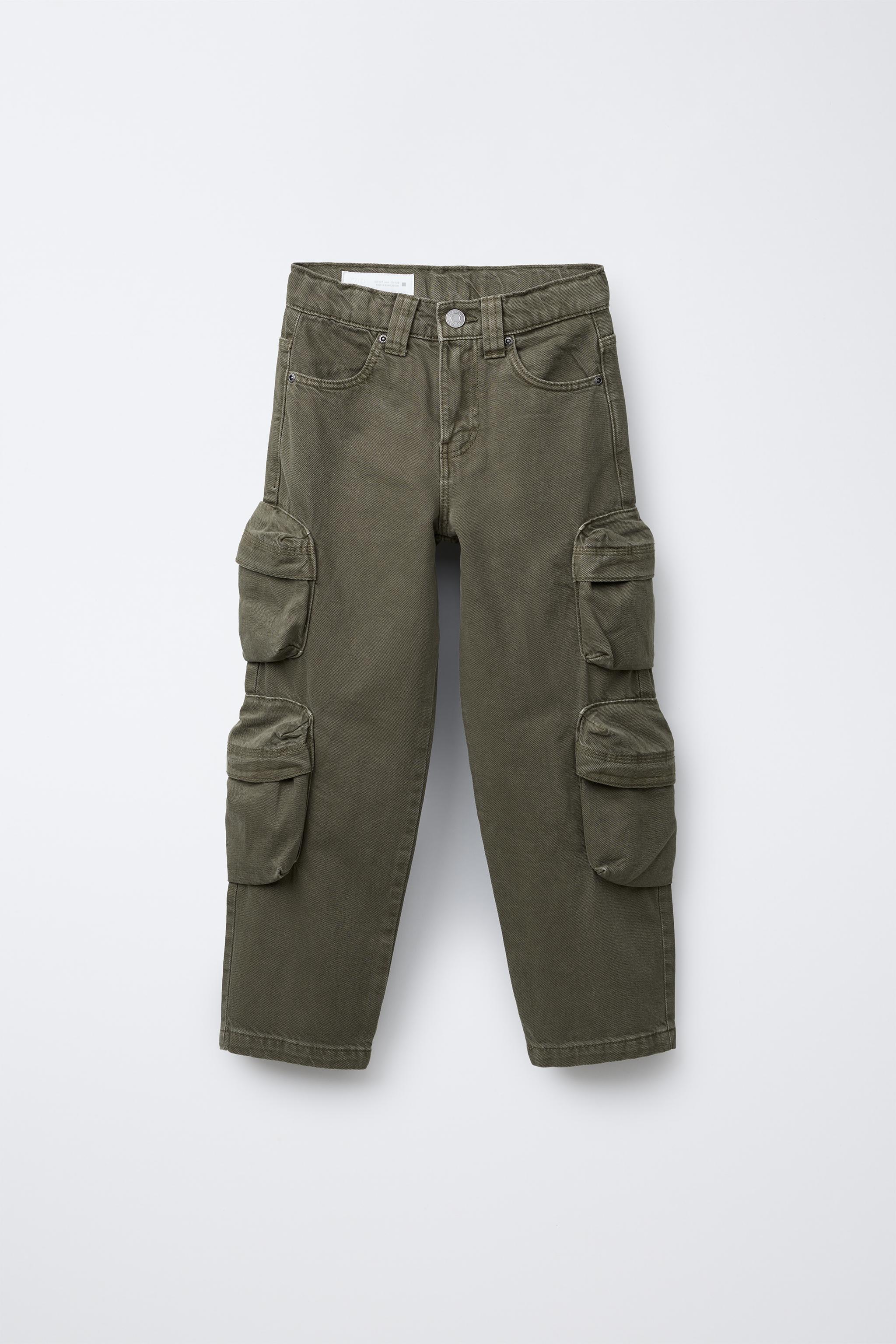 WIDE LEG MULTICARGO PANTS - Stone | ZARA United States