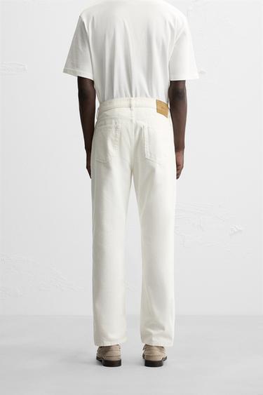 REGULAR STRAIGHT-LEG JEANS - Oyster-white by Zara - Image 2