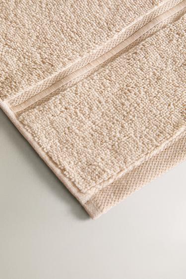 EMBROIDERED TRIM BATH TOWEL - Beige by Zara - Image 2
