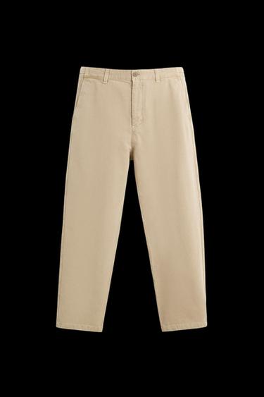 HOSE MIT STRUKTURMUSTER - Sandfarben von Zara - Bild 0