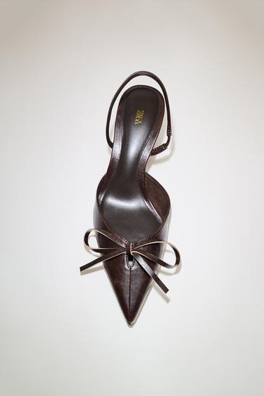 ZAPATO DESTALONADO LAZO - Marrón de Zara