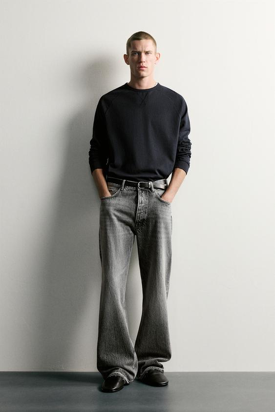 JEANS LOOSE FIT - Gris medio de Zara - Imagen 0