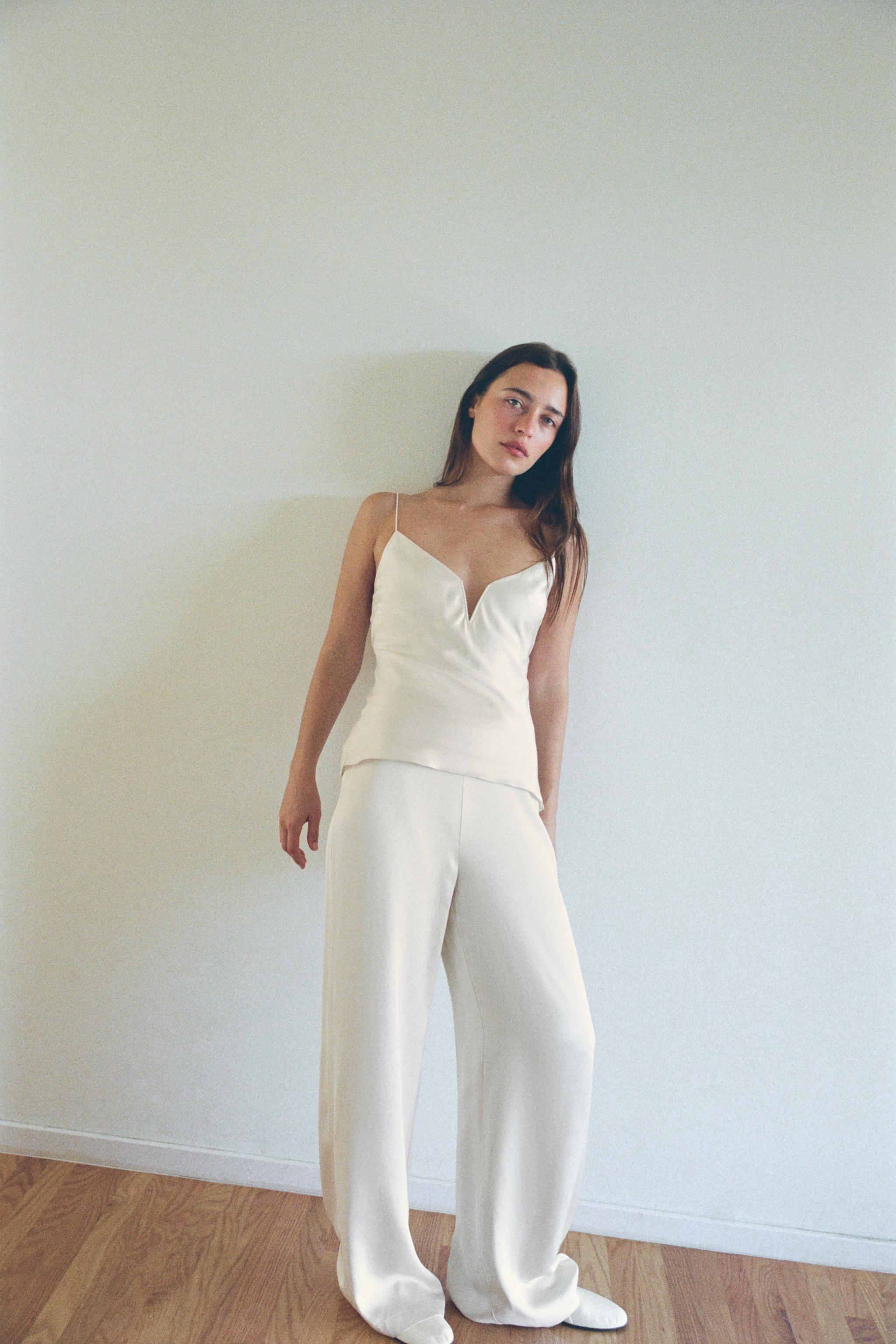 PANTALON SATINÉ 100% VISCOSE