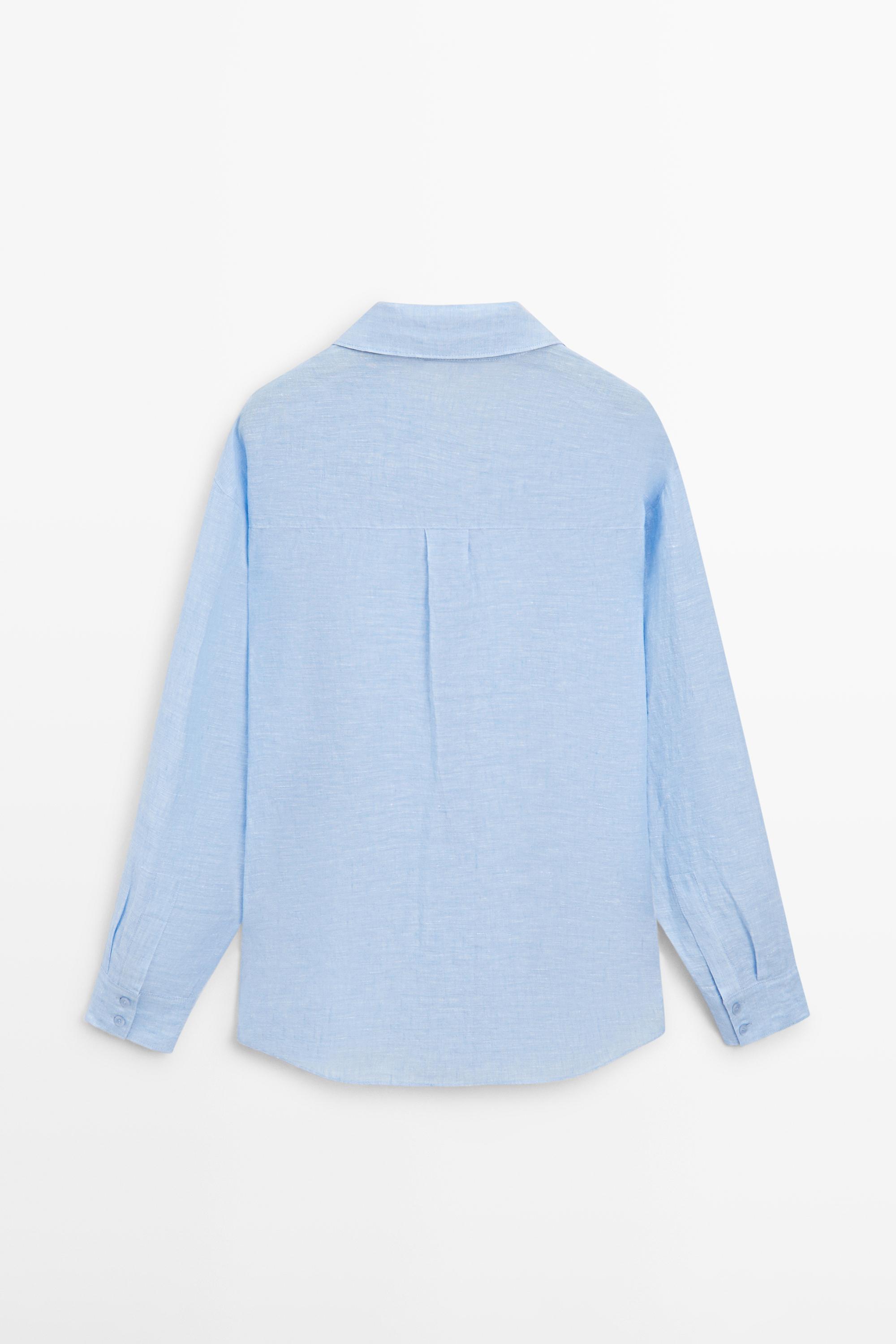 Flowing 100% linen shirt