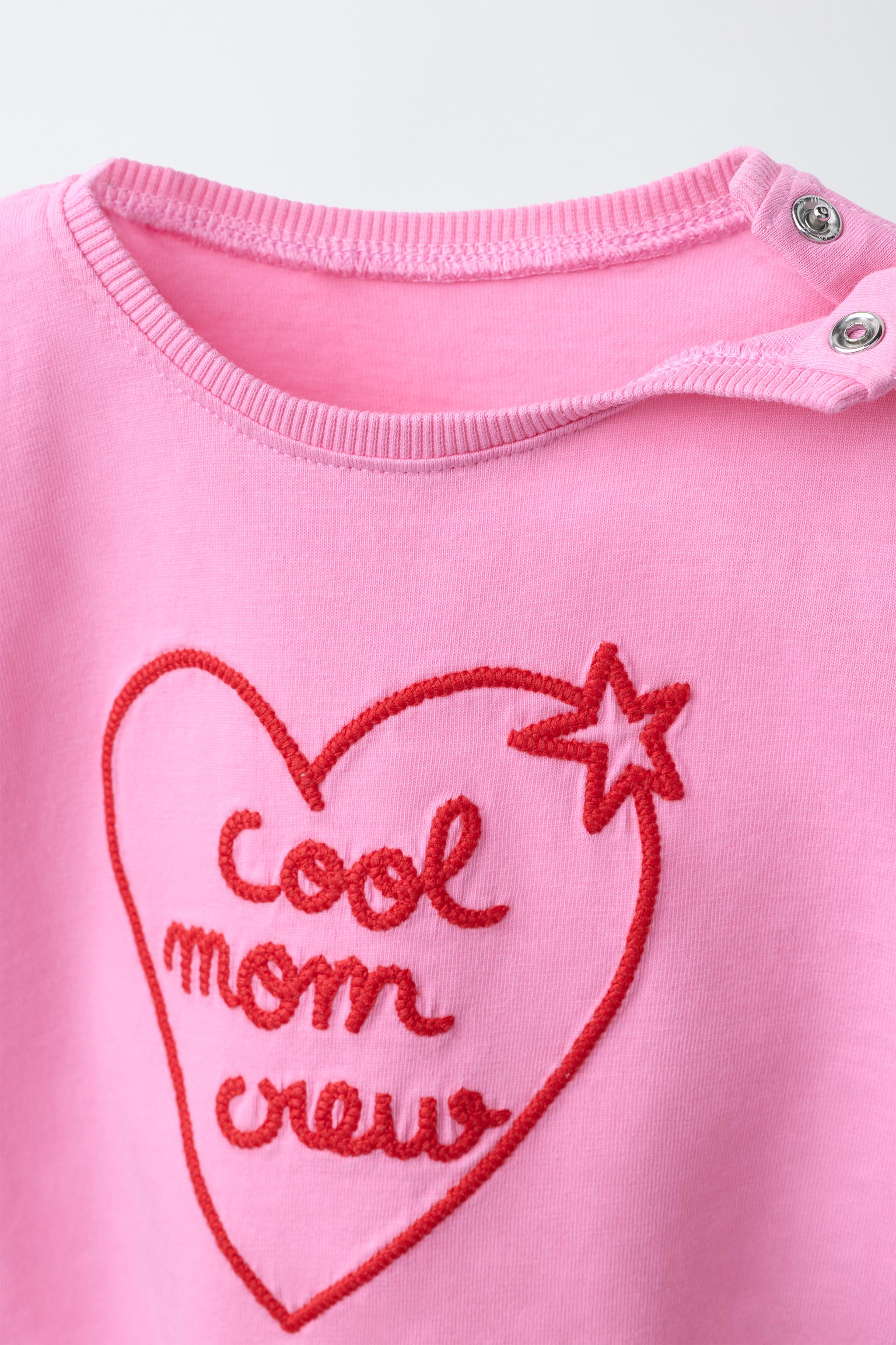 EMBROIDERED TEXT T-SHIRT