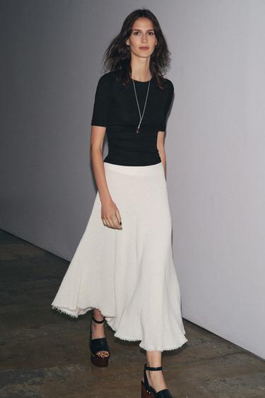 WASHED COTTON T-SHIRT - Black by Zara - Image 0