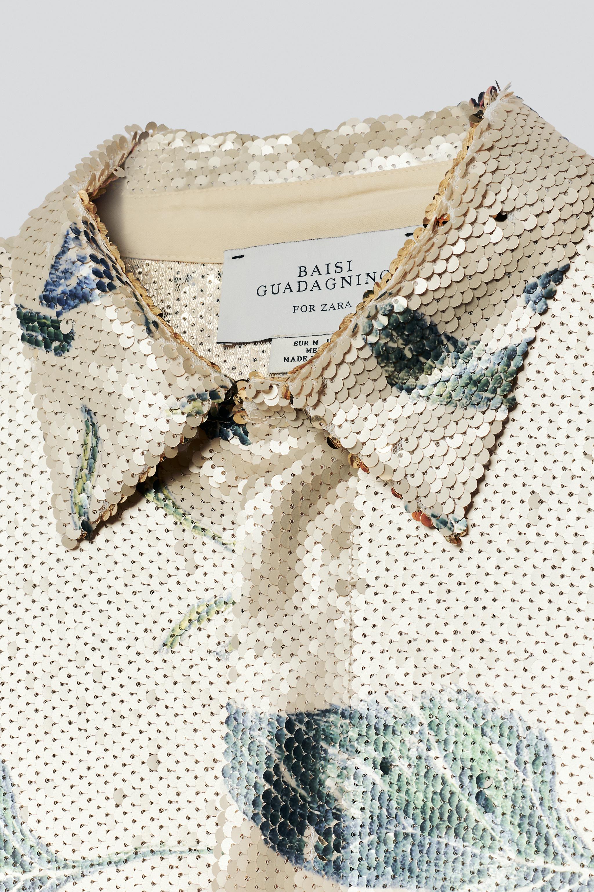CHEMISE IMPRIMÉE À PAILLETTES