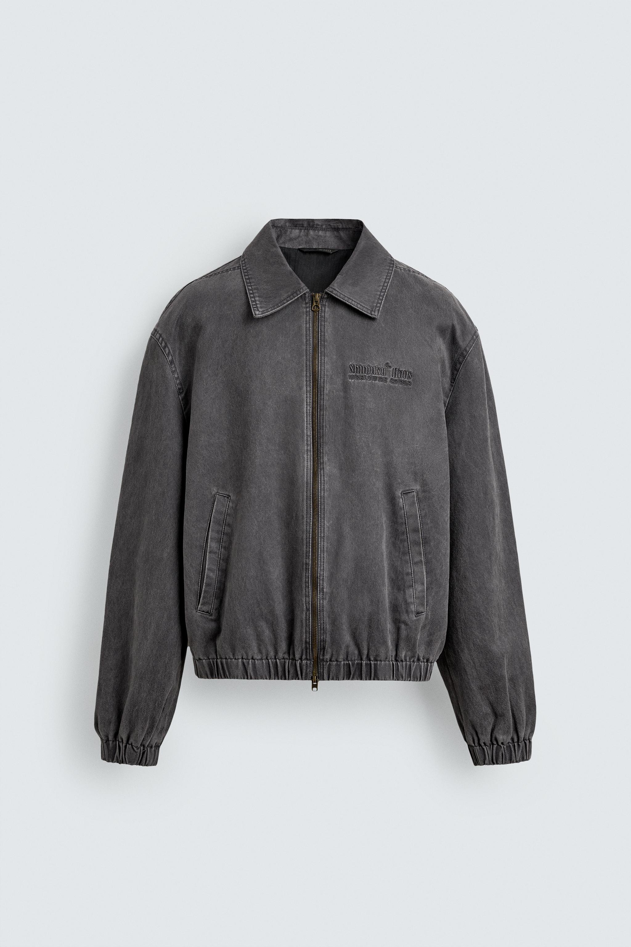 BLOUSON EFFET DAIM DÉLAVÉ