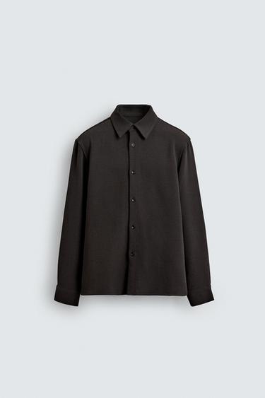 FLOWING RELAXED FIT SHIRT - Brown by Zara - Image 0