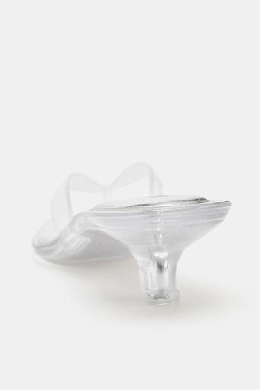 SANDALES À BRIDE EN VINYLE - Transparent de Zara - Image 4