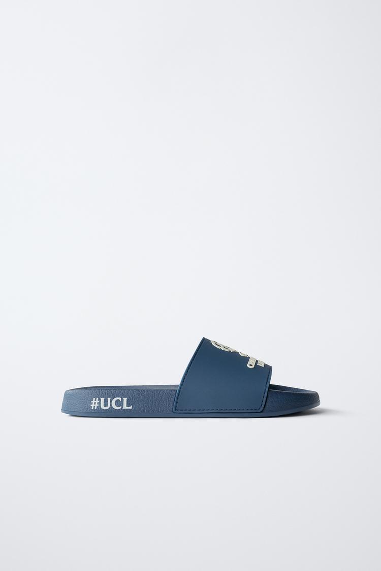 UEFA CHAMPIONS LEAGUE ® SLIDE SANDALS Blue ZARA United Kingdom