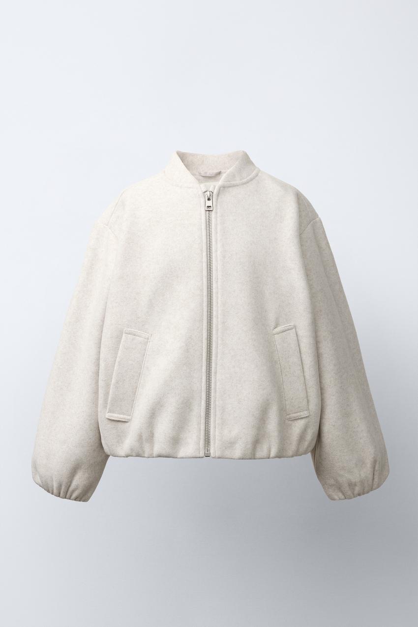 ソフトボンバージャケット - ライトベージュ | ZARA Japan / 日本
