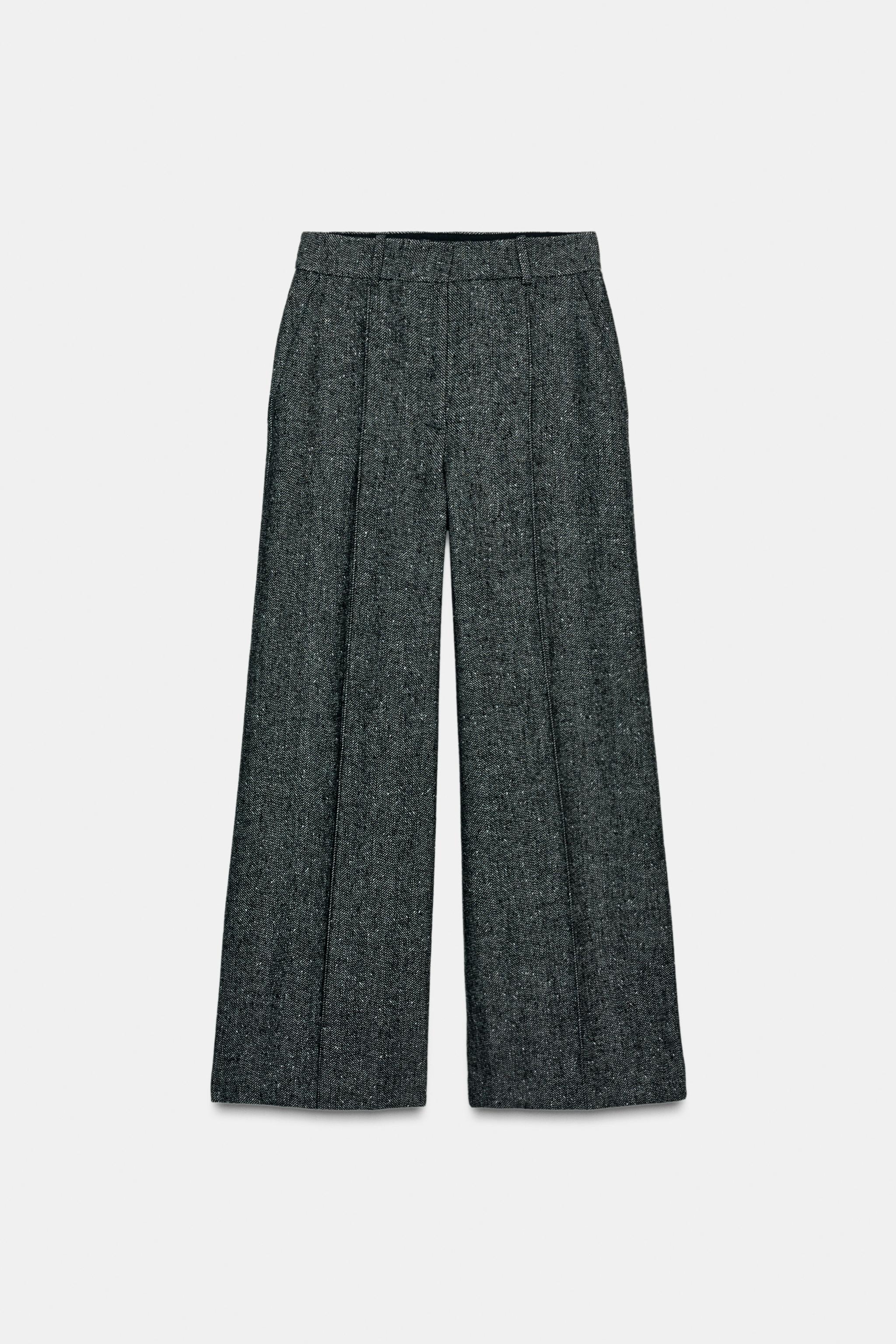 ZW COLLECTION STRAIGHT LEG WOOL PANTS