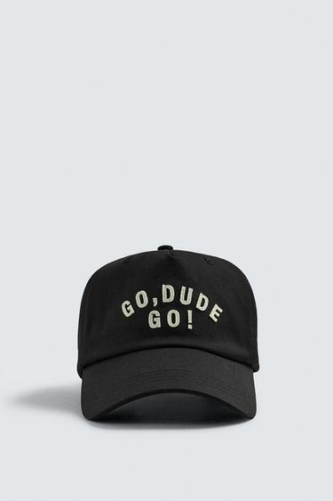 CASQUETTE À INSCRIPTION BRODÉE - Noir de Zara - Image 3