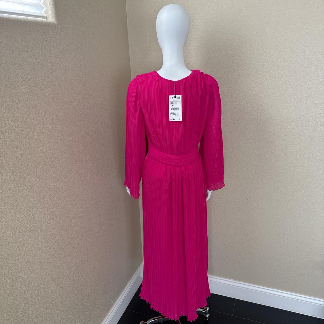 PLEATED MIDI DRESS - Image 2