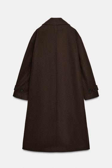 MANTEAU OVERSIZE SOFT - Marron de Zara - Image 4