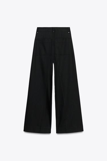 JEAN COUPE LARGE ET TAILLE HAUTE COLLECTION ZW - Noir de Zara - Image 7