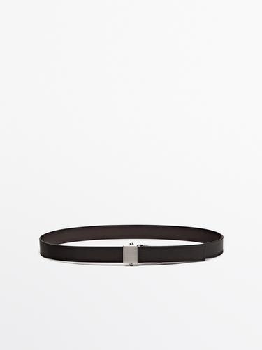 Zara Nappa leather belt with buckle loop - LIMITED - Brown