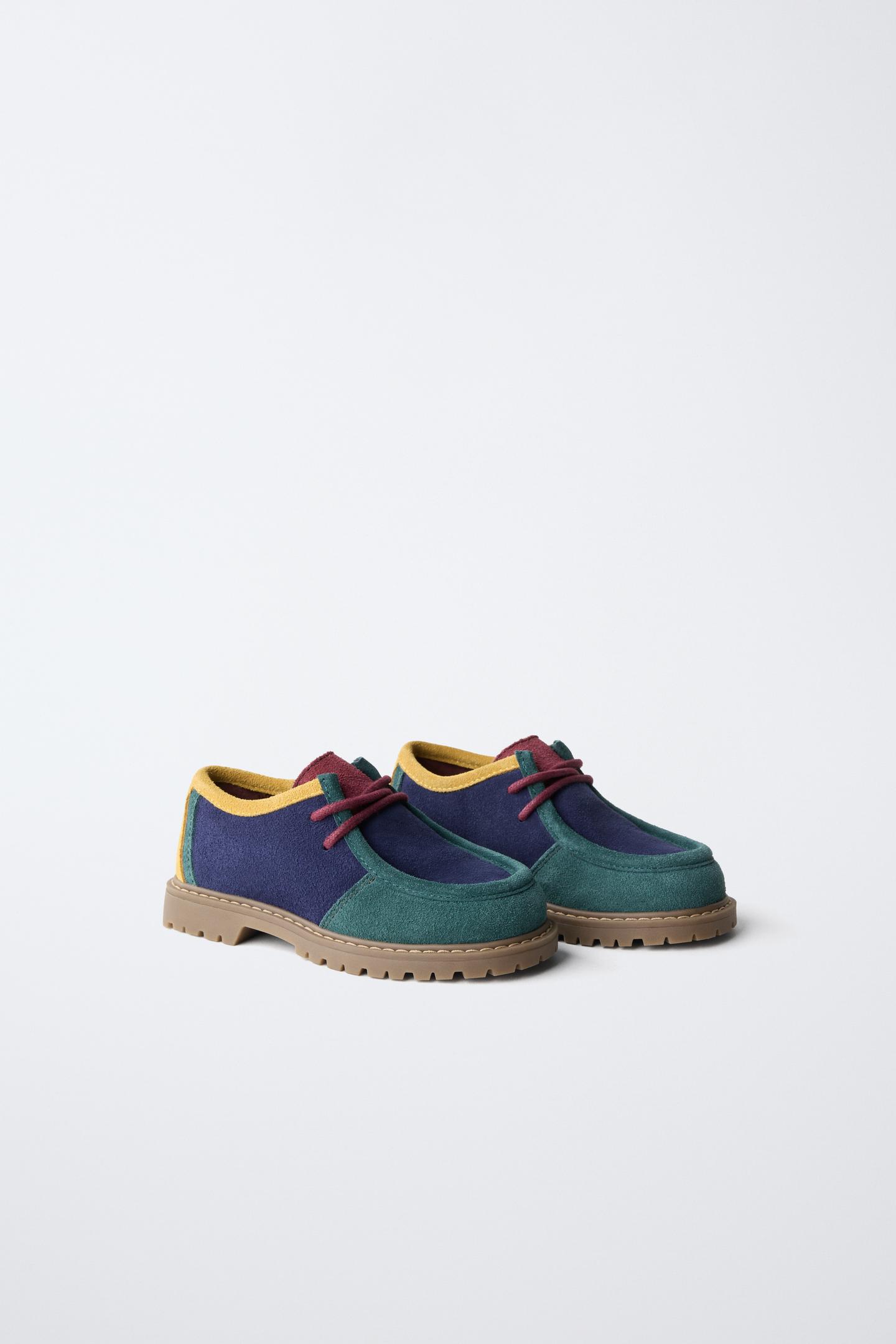 Детские туфли Zara Fruit OF the Loom™ Leather Blucher, цвет: Разноцветный — фото 2
