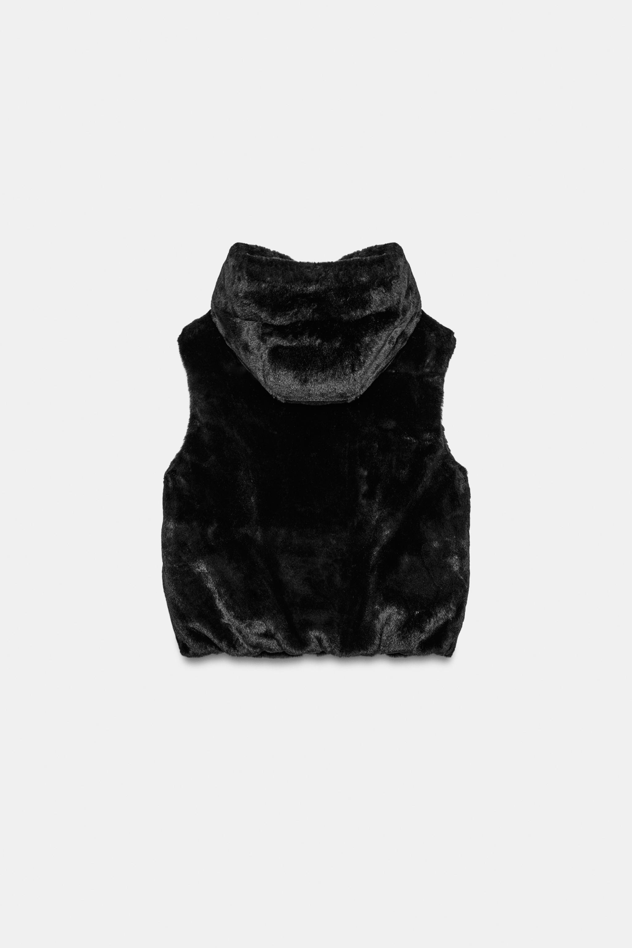 フード フェイクファーベスト - エクリュ | ZARA Japan / 日本