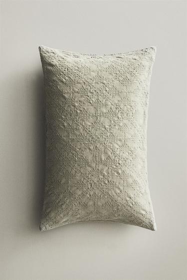 JACQUARD CUSHION COVER - Light green by Zara