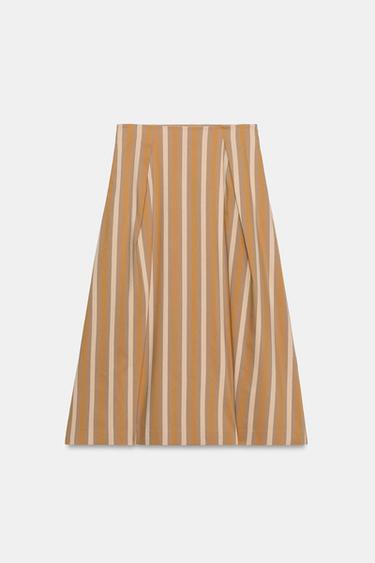 SAIA MIDI LISTRADA ZW COLLECTION - Multicolor da Zara - Imagem 0