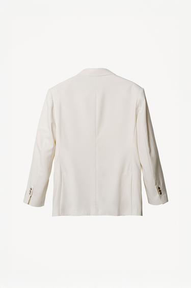 DOUBLE-BREASTED SUIT BLAZER WILLY CHAVARRIA X ZARA - Ivory by Zara - Image 5