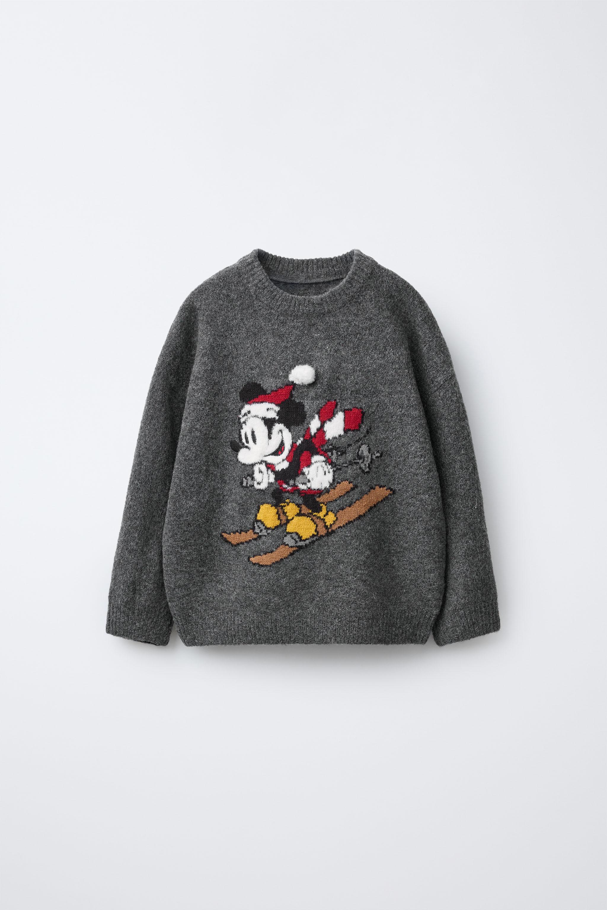 STRICKPULLOVER MICKEY MOUSE © DISNEY Anthrazit ZARA Österreich