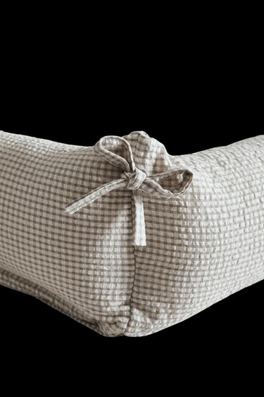 GINGHAM BABY NEST - Grey by Zara