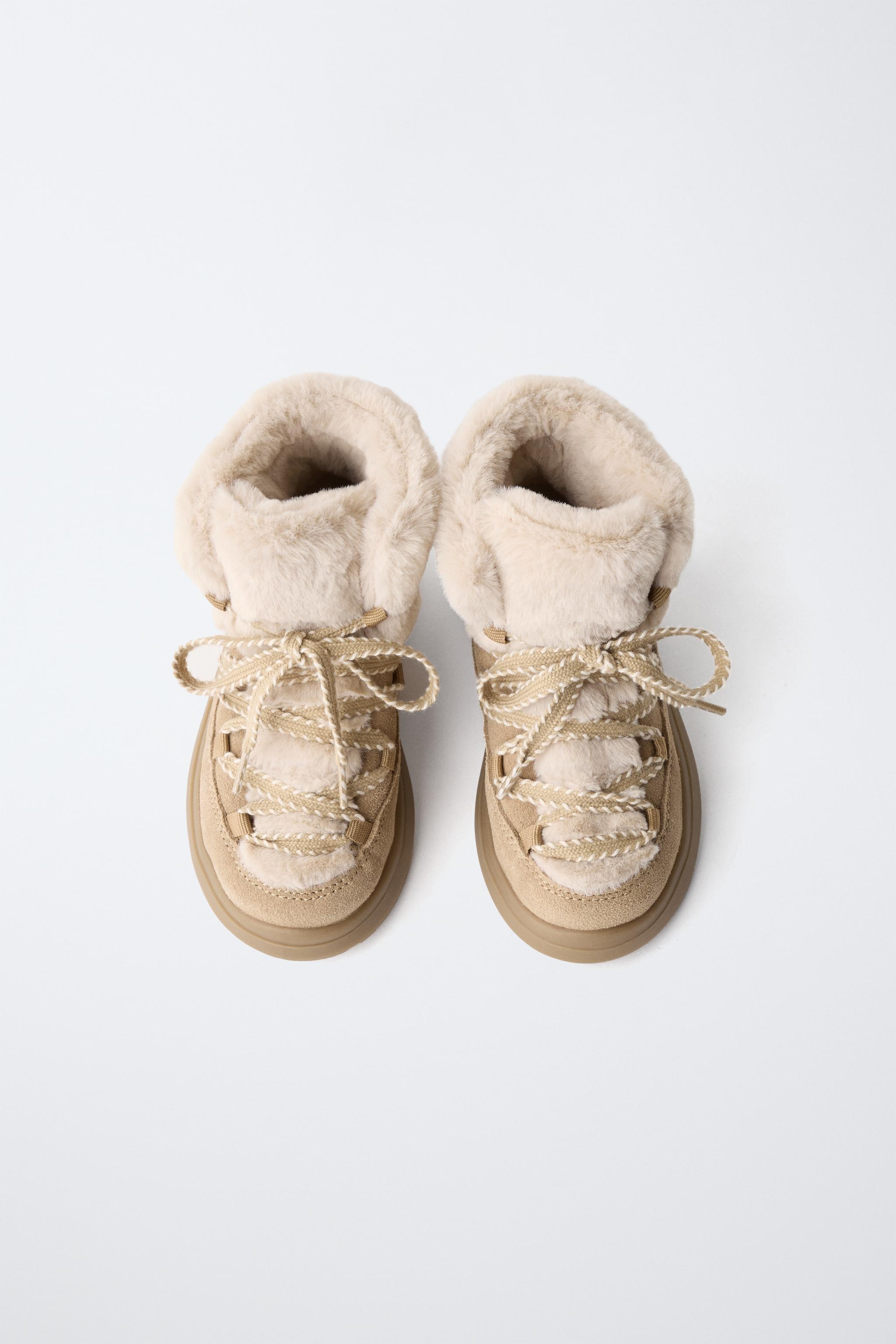 LINED LACE-UP BOOTS