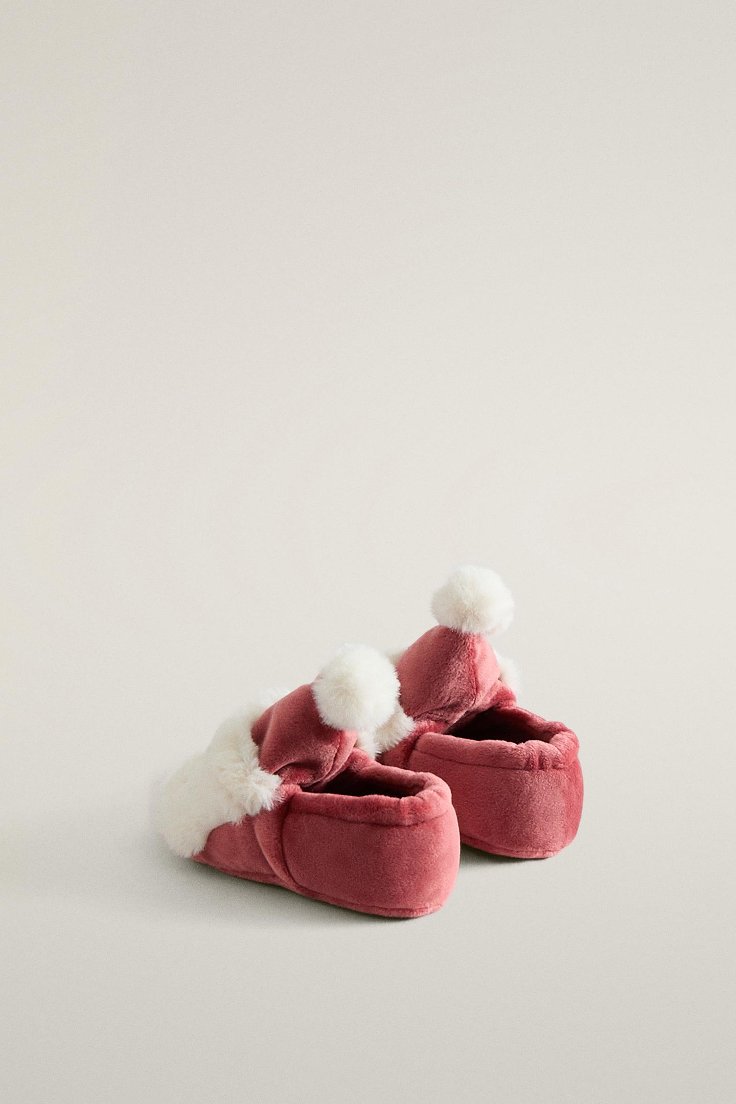 Детские ботинки Zara Christmas Santa Claus, цвет: Красный — фото 4
