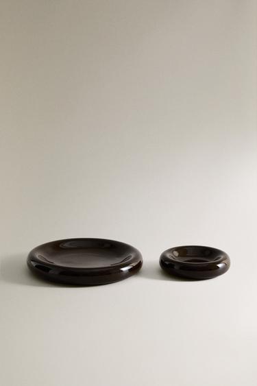 BANDEJAS DECORATIVAS BRILLO - Marrón oscuro de Zara - Imagen 0