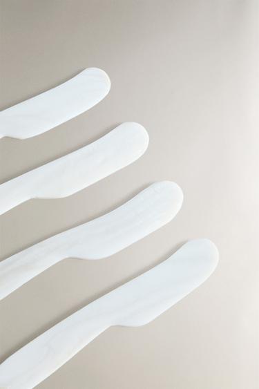 LOT COUTEAUX À BEURRE NACRE (LOT DE 4) - Perle chiné de Zara - Image 2
