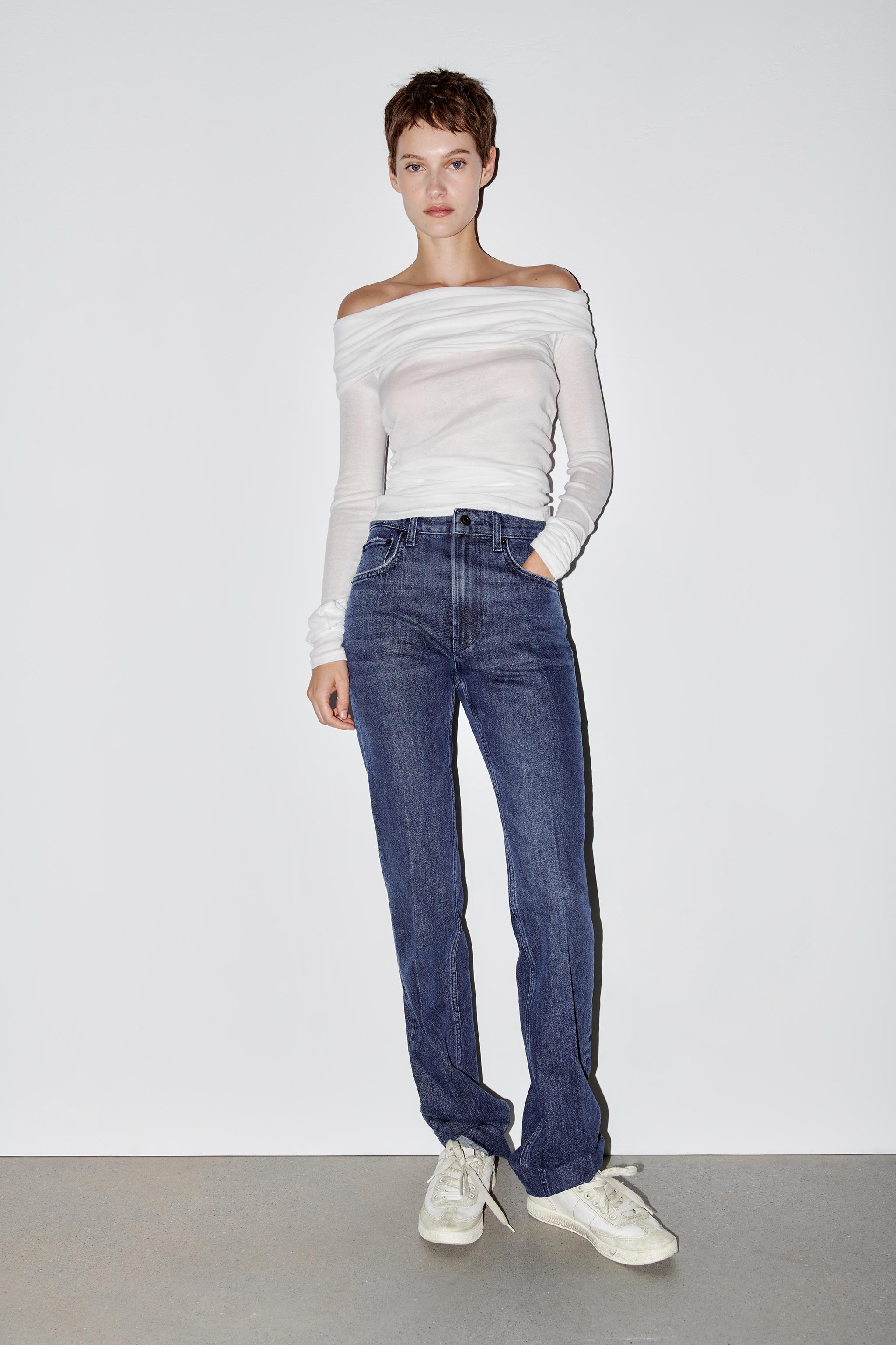 JEANS ZW COLLECTION BOOTCUT DE CINTURA ALTA - Azul