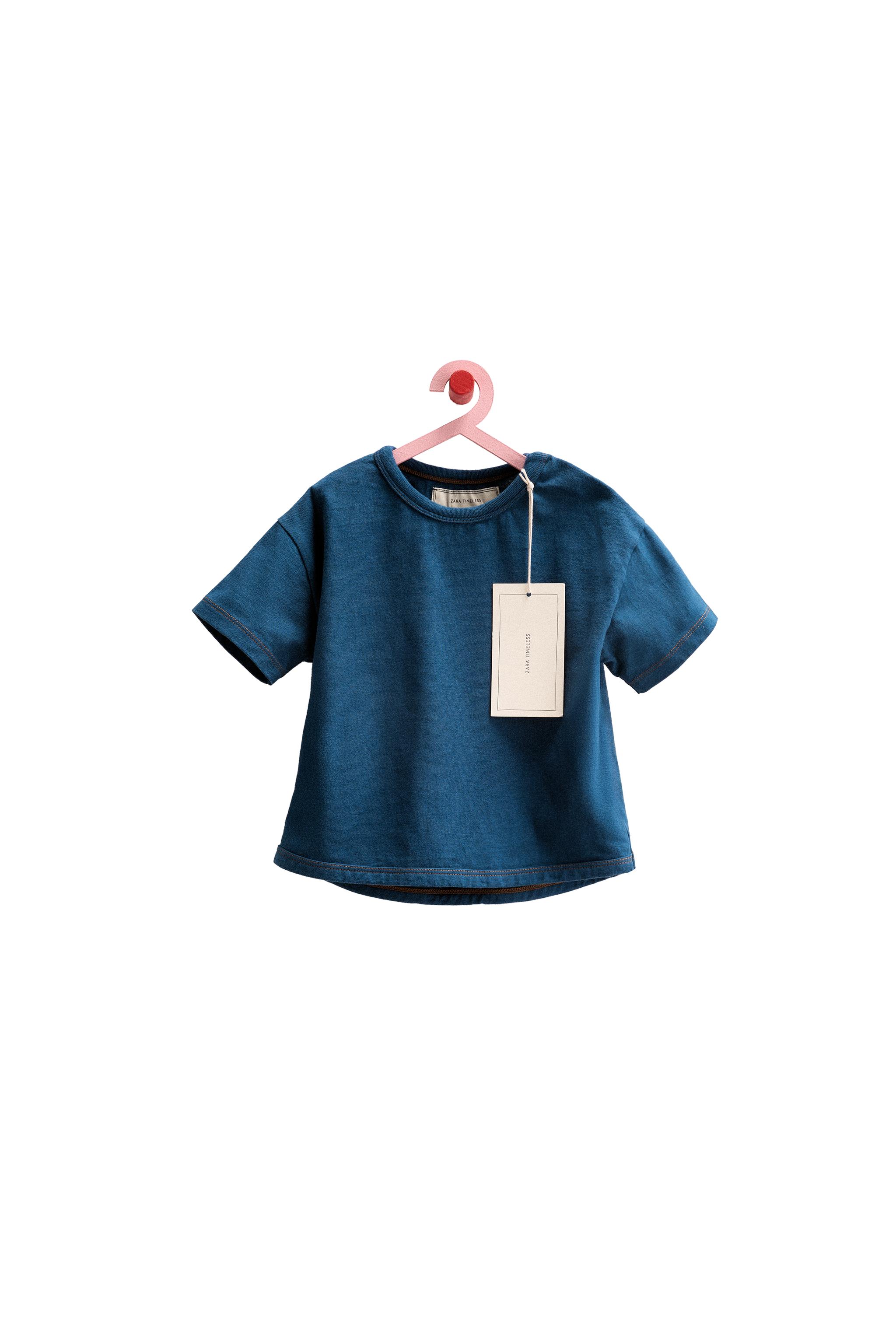 ⚠️ZARAページ⚠️ ZARA TIMELESS - COTTON T-SHIRT - Indigo | ZARA Canada