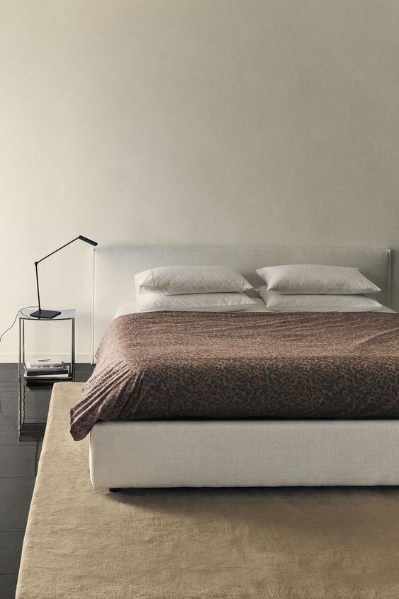 HOUSSE DE COUETTE LÉOPARD PERCALE (200 FILS) - Marron foncé de Zara - Image 5
