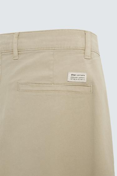SKINNY FIT CHINO TROUSERS - Beige by Zara - Image 8