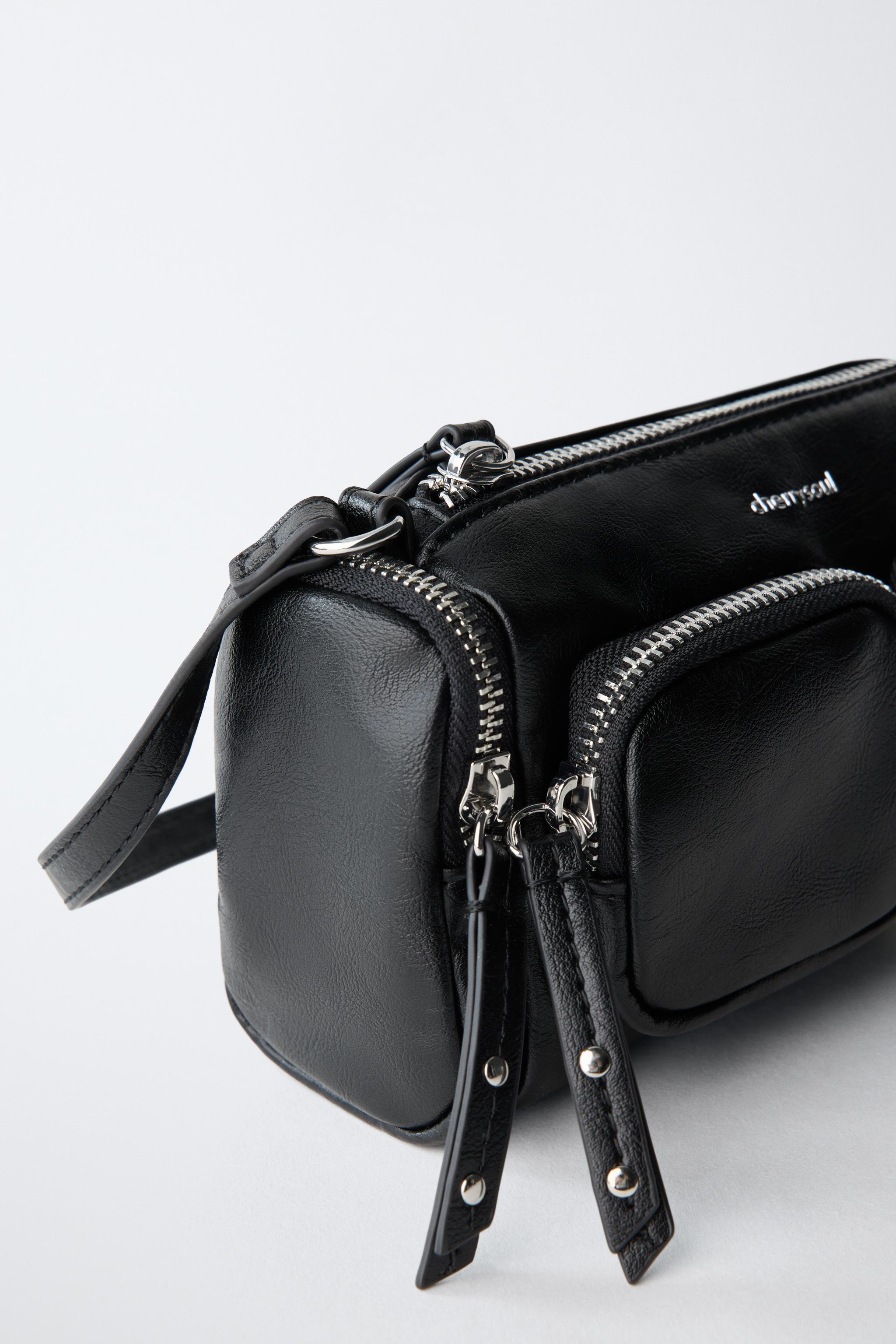 SHOULDER BAG COM BOLSOS - Preto | ZARA Brasil