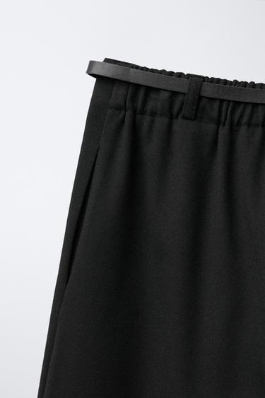 CULOTTES WITH BELT - Black by Zara - Image 3