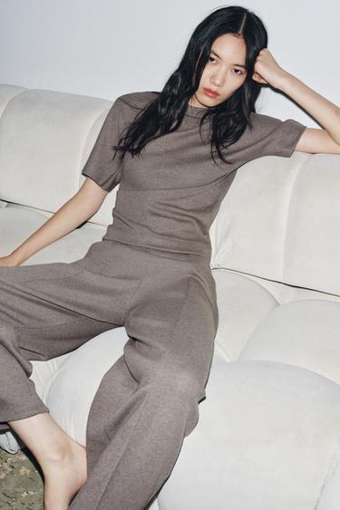 SOFT WIDE-LEG TROUSERS - brown vigore by Zara - Image 2