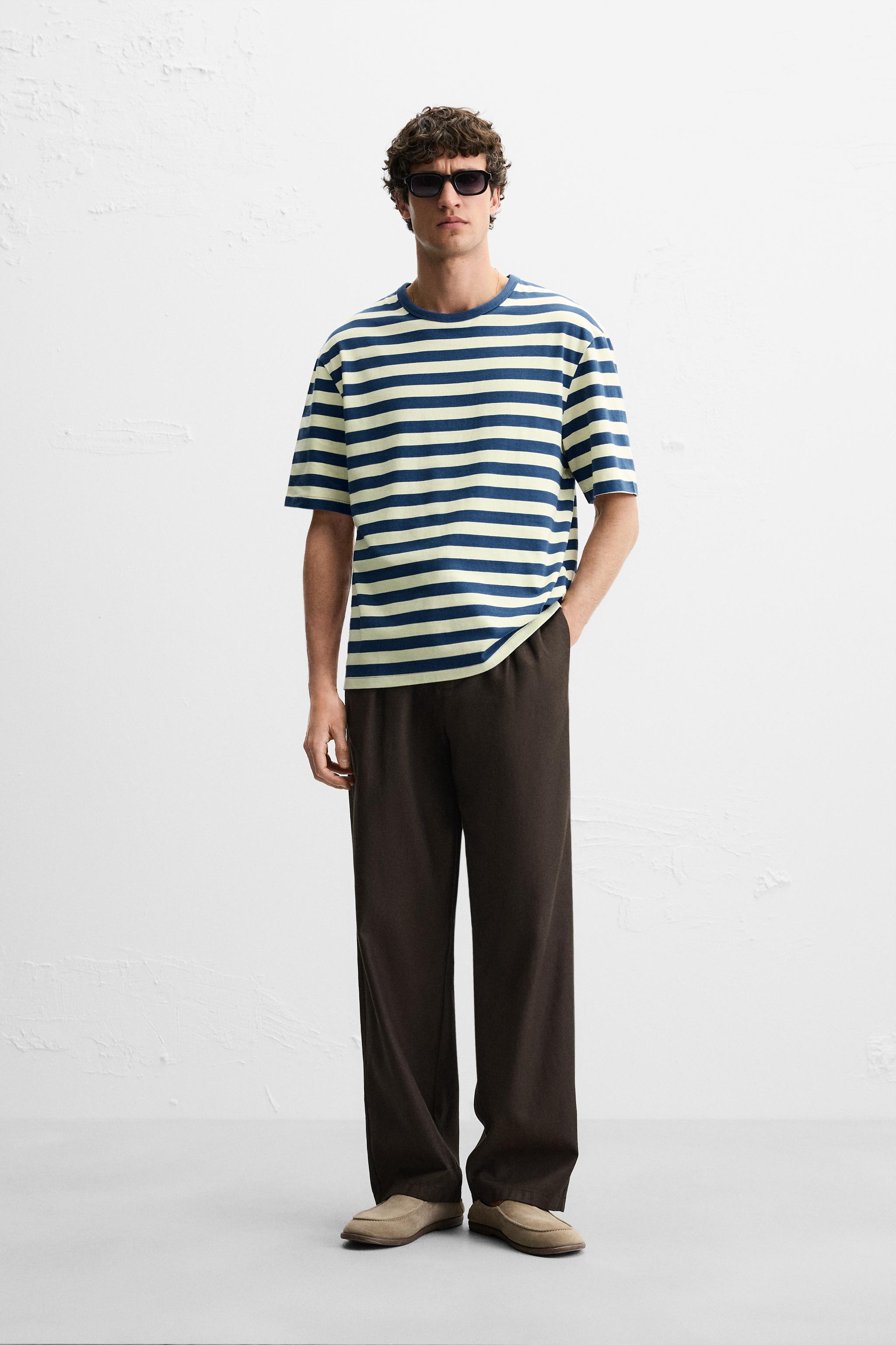 STRIPED T-SHIRT - Multicolored | ZARA United States STRIPED T-SHIRT - Multicolored | ZARA United States