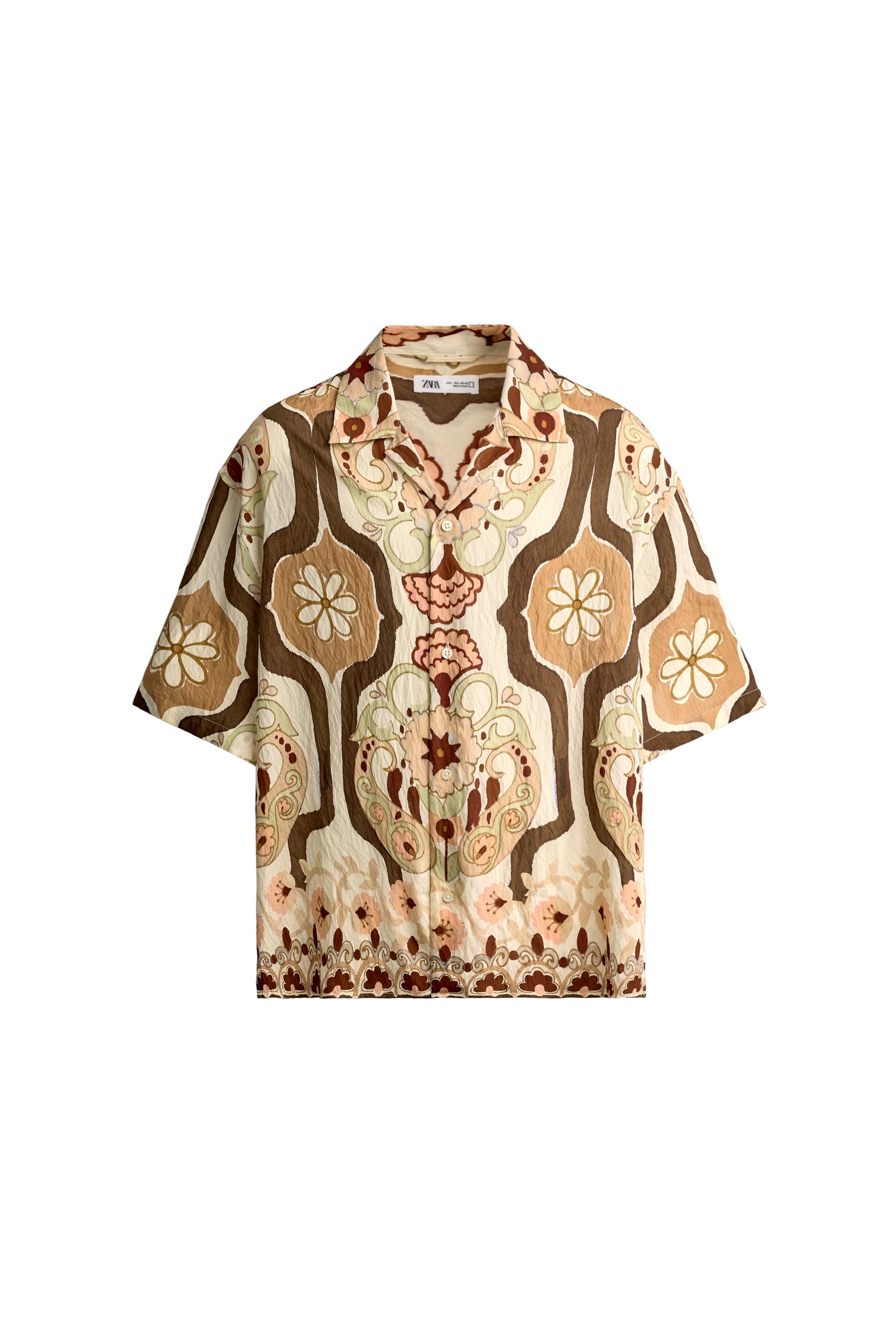 CAMISA FLUIDA ESTAMPADO ABSTRACTO