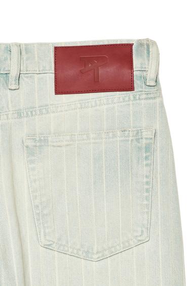 HERRINGBONE STRAIGHT-LEG JEANS - Light blue by Zara - Image 4
