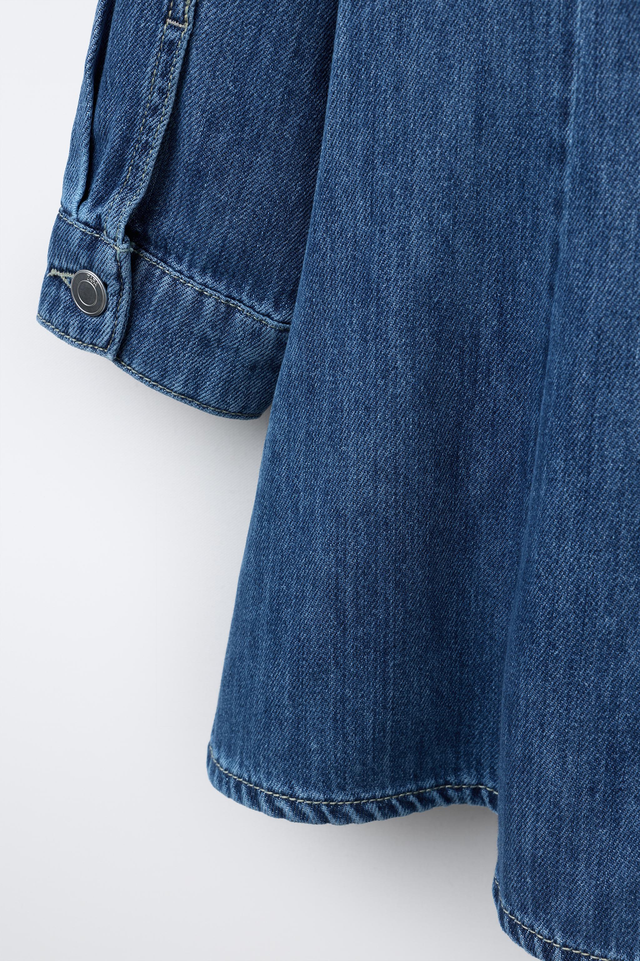 CUT DENIM DRESS