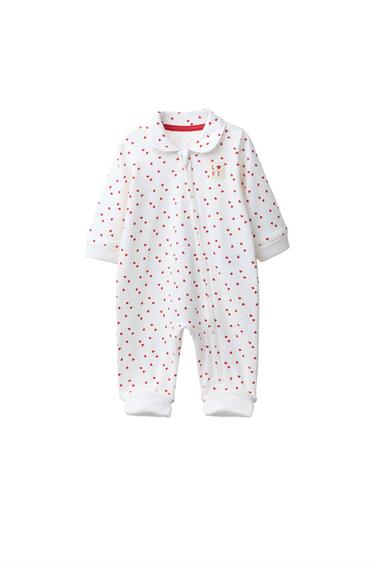 بيجامة قطعة واحدة بسحاب مع قدم قابلة للتحويل - خَام الخاص بـ Zara