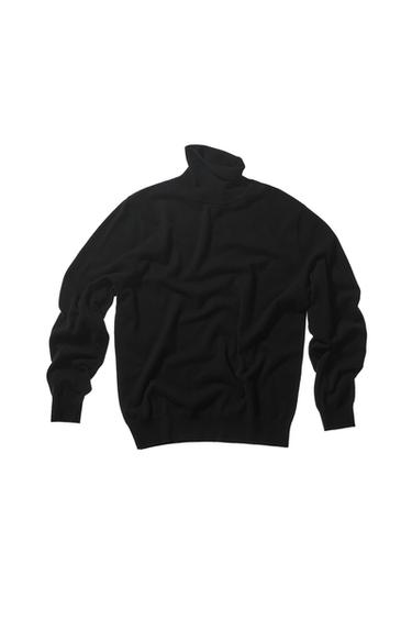 CASHMERE ROLL-NECK SWEATER - Black by Zara