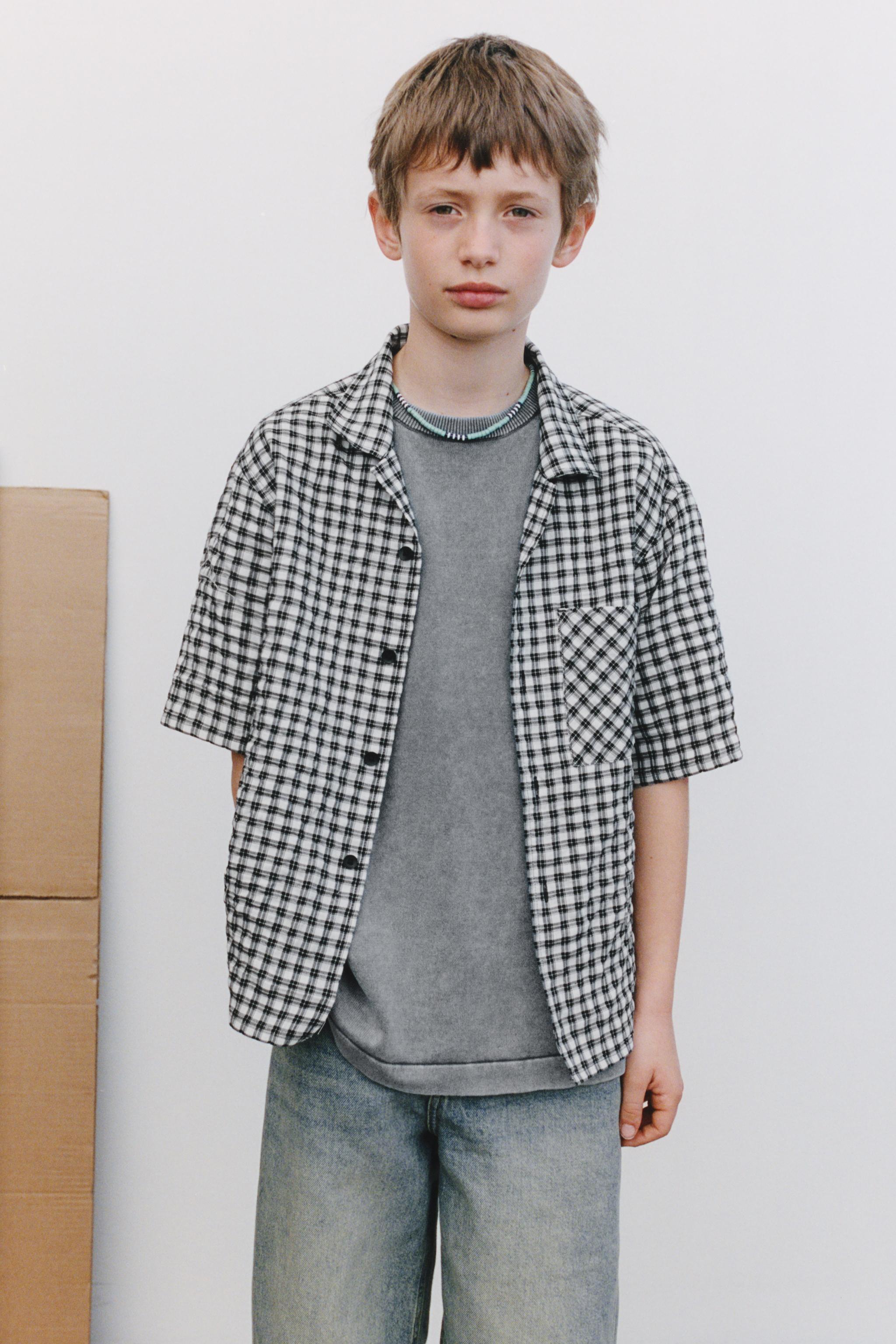 WASHED EFFECT KNIT T-SHIRT - Gray | ZARA United States