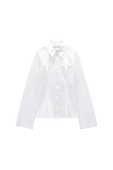 POPLIN CORSET SHIRT