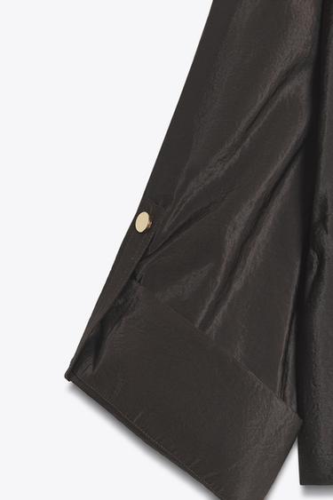 VESTE SAFARI CORDON - Marron foncé de Zara - Image 8