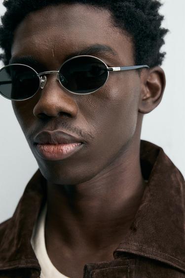 LEATHER SUEDE JACKET - Brown by Zara